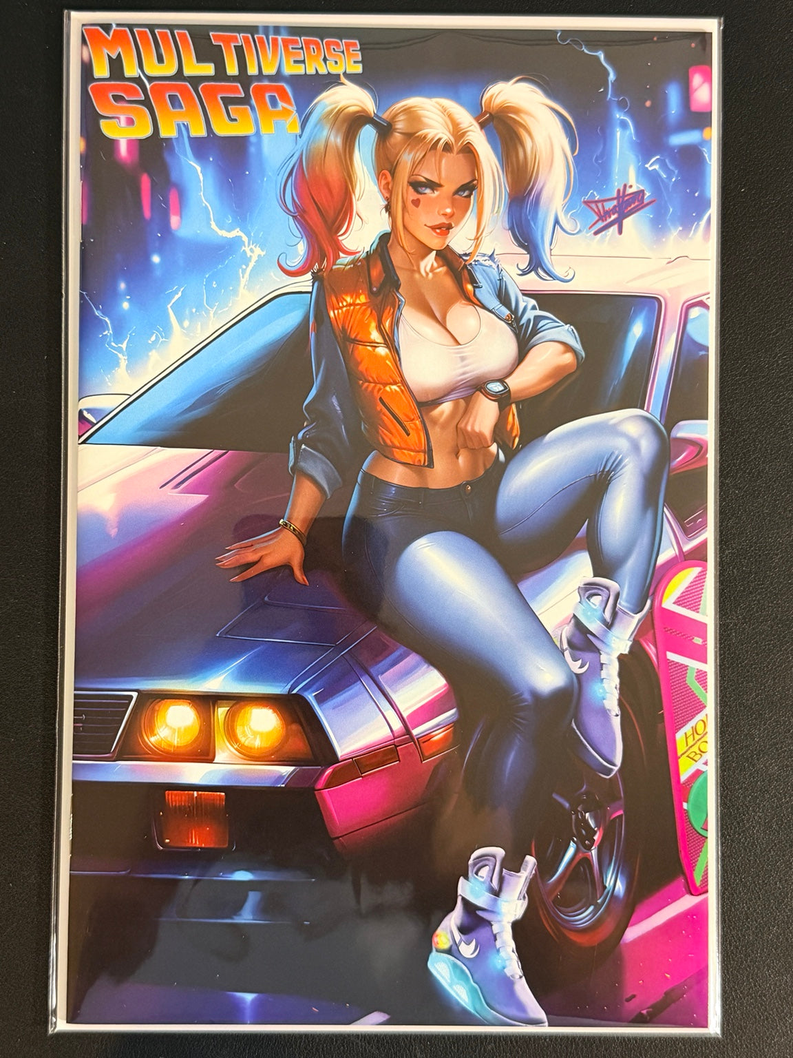 Multiverse Saga Harley Quinn Retro Car Nice virgin variant cover by Dhaxina
