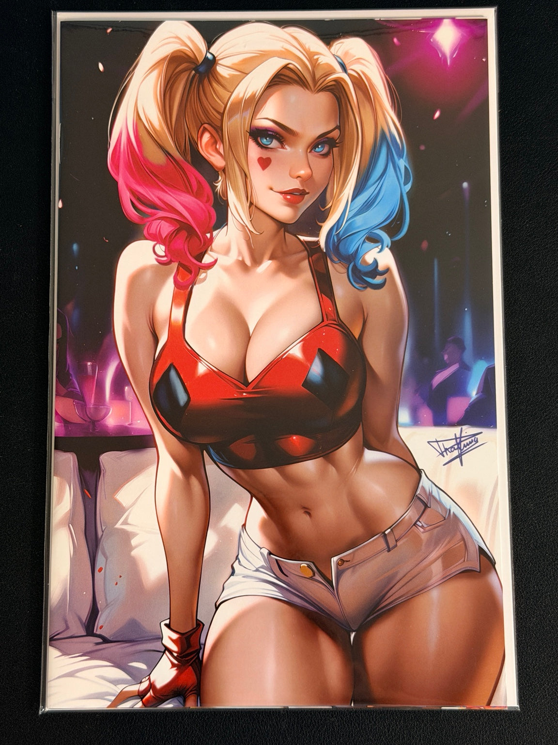Multiverse Saga Harley Quinn Night Out Nice virgin variant cover by Dhaxina