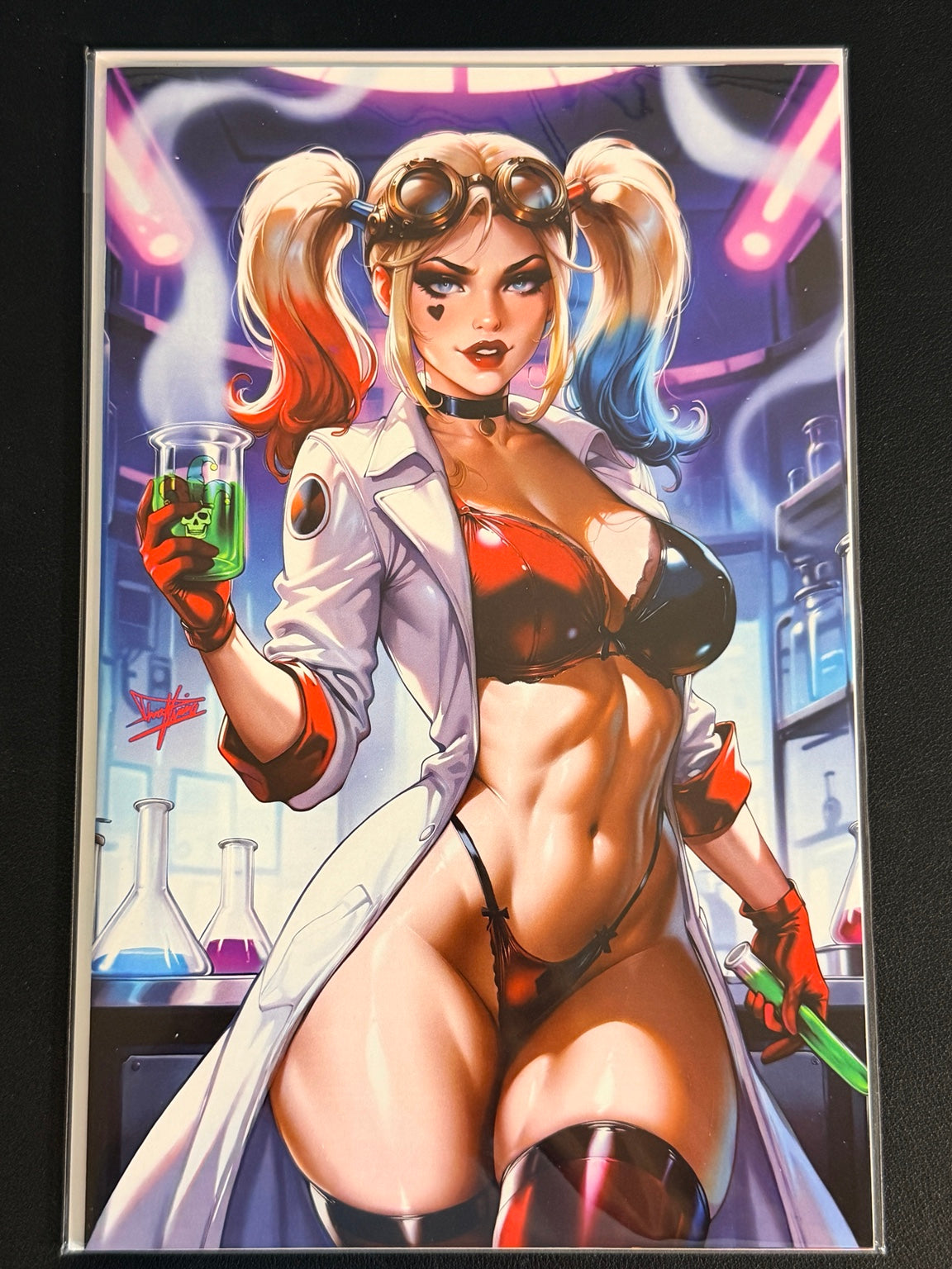 Multiverse Saga Scientist Harley Quinn cosplay nice virgin variant by Dhaxina