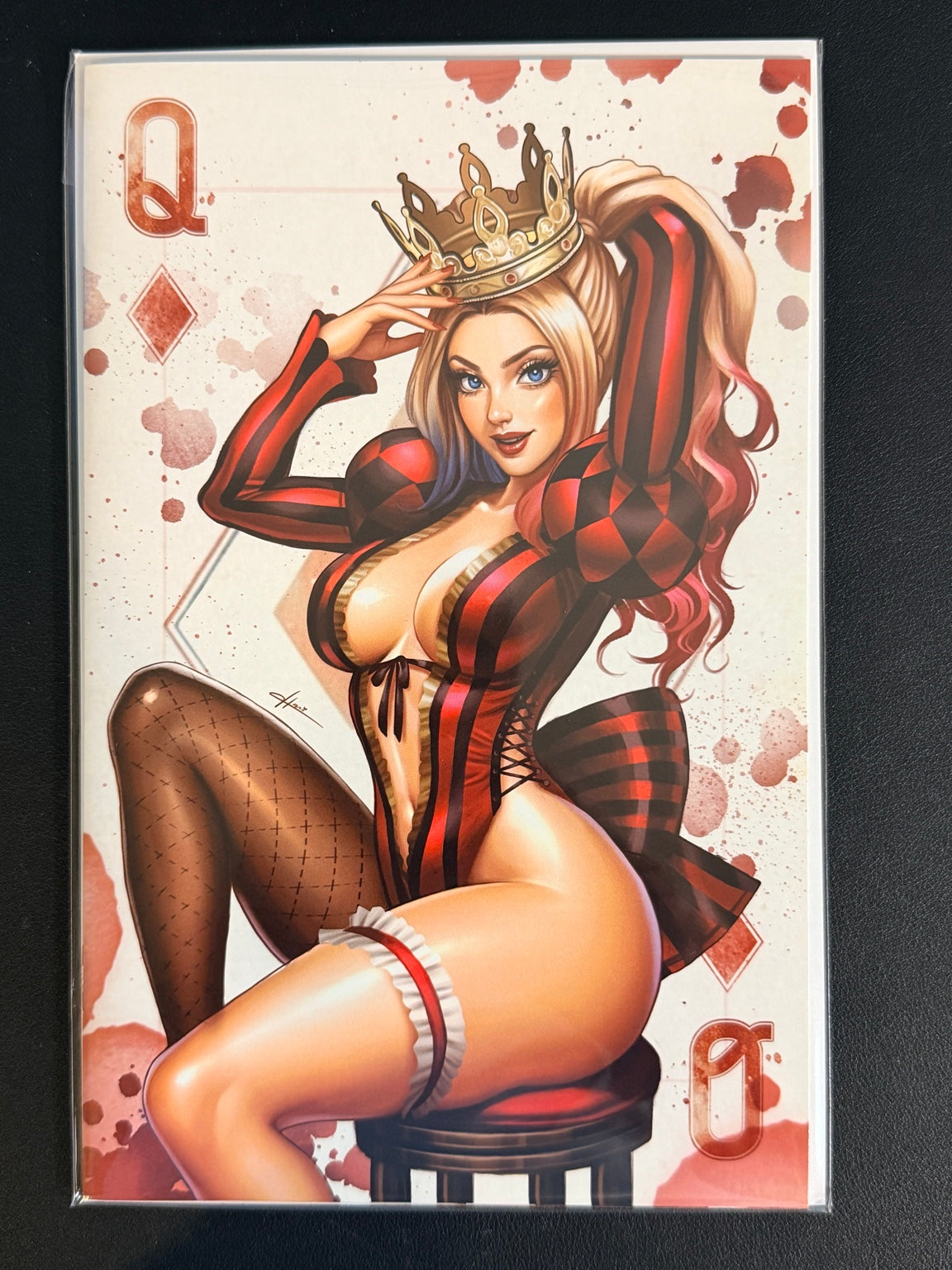 Multiverse Saga Harley Quinn Queen of Diamonds virgin variant by Hanna Lam