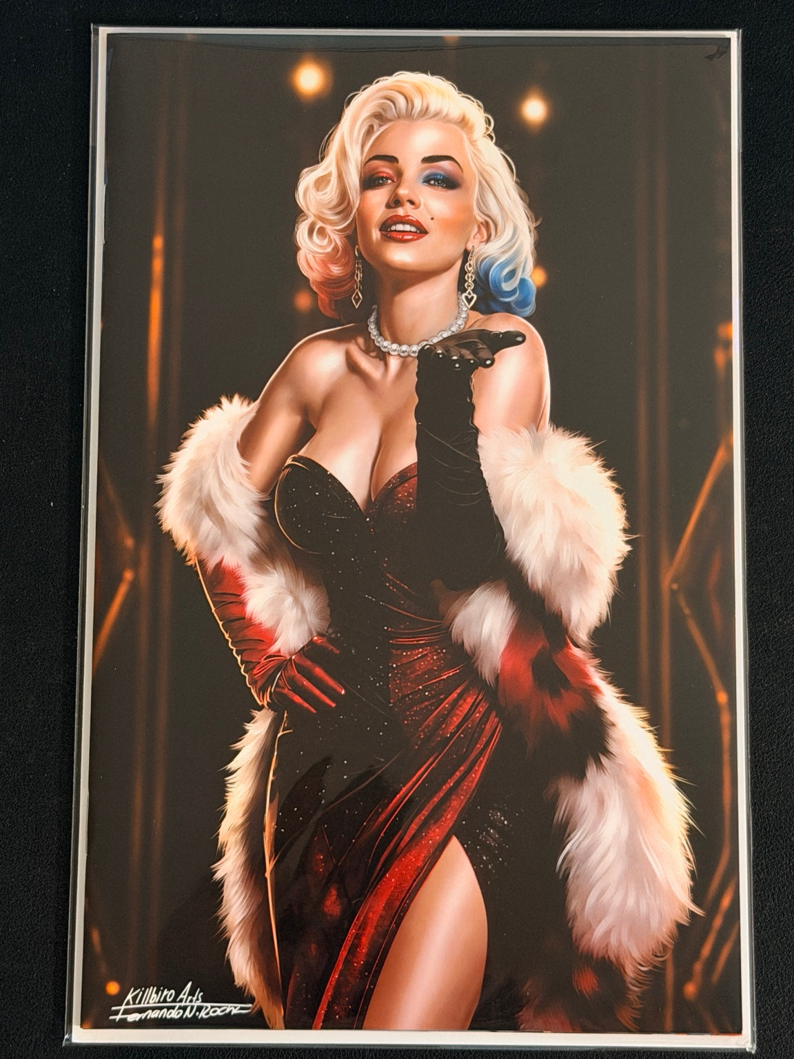 Artist Alley Sketchbook Marilyn Monroe foil virgin cover by Fernando Rocha