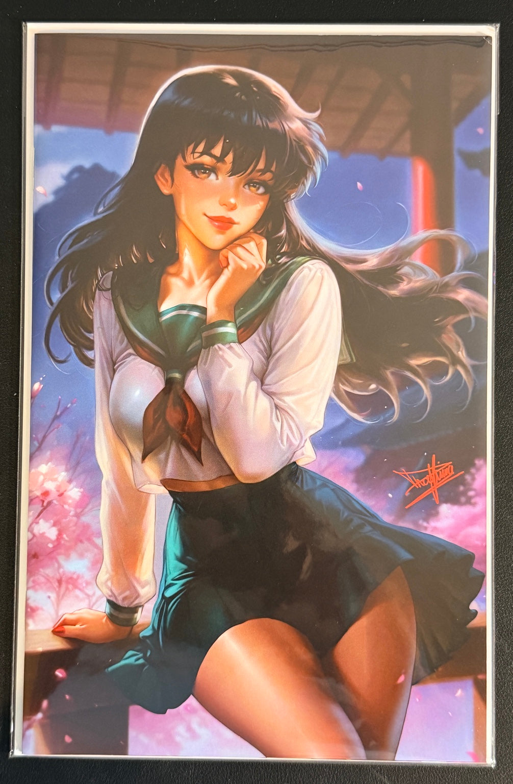 Multiverse Saga Kagome Higurashi school uniform nice virgin variant by Dhaxina