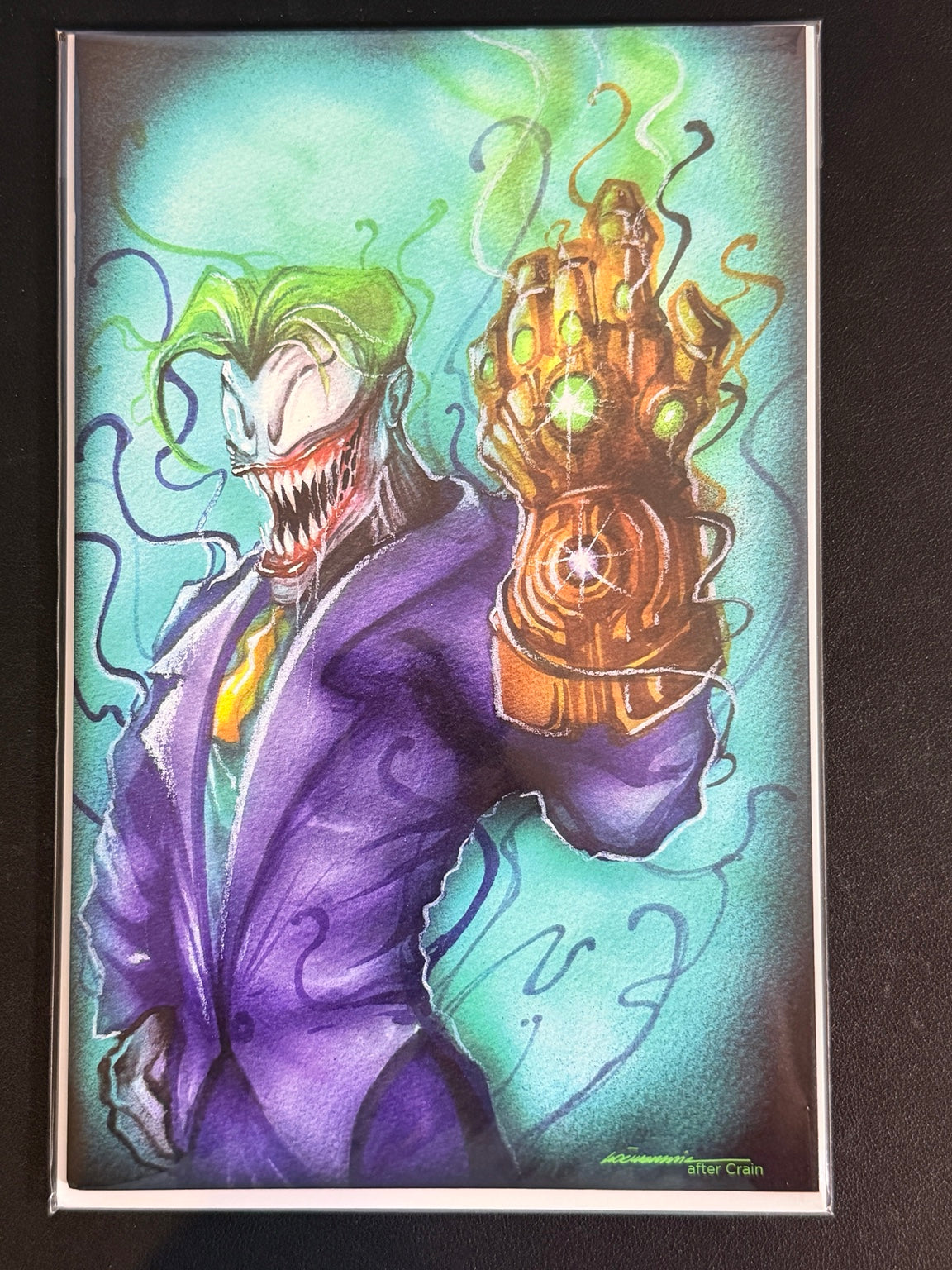 Multiverse Saga Venomized Joker Crain Gauntlet homage virgin variant by Gorkem Demir