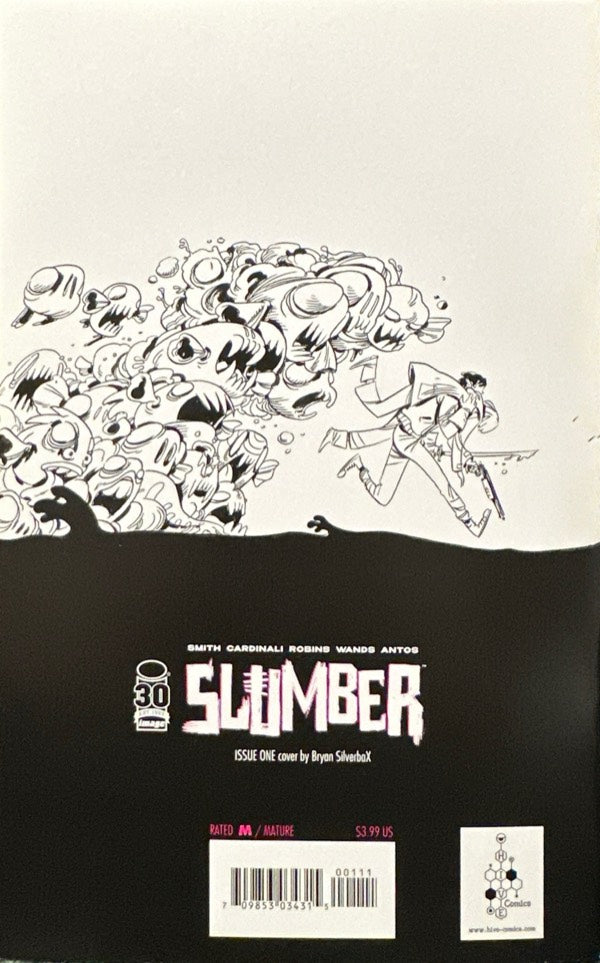 Slumber #1 Bryan Silverbax Hive Comics Exclusive Virgin Variant back cover